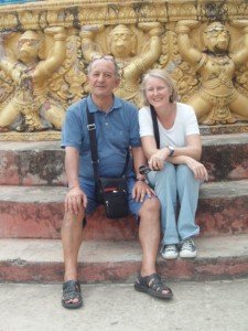 Visiteurs avec guide francophone au vietnam