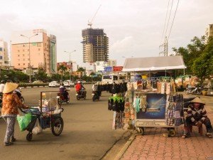 Quartier routard de Saigon au Vietnam