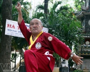 Le maître Hà Trong Ngu adepte des arts martiaux traditionnels