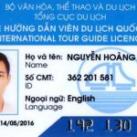 Carte de licence de guide international du Vietnam