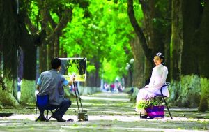 La rue Phan Dinh Phung Hanoi