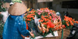 Visite du marché aux fleurs de Quang Ba à l’aube