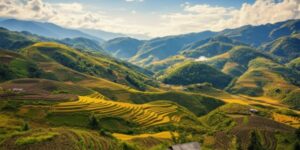 Nord Vietnam paisible pendant la saison sèche